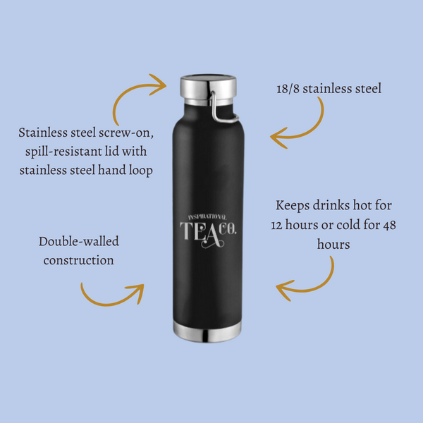 Vacuum-Insulated Stainless Steel Bottle with Engraved Logo